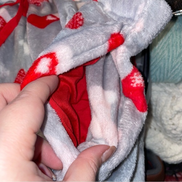 BearPaw 2-Piece Teddy Bear in Heart Pajama Set with Fleece Pants Size 2X - Picture 7 of 10